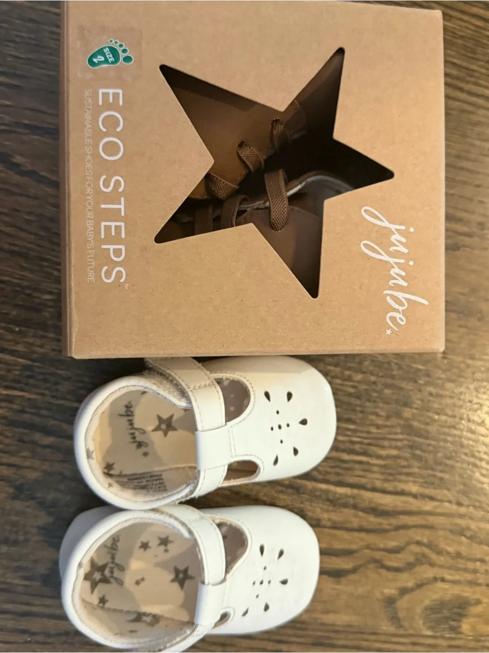 Jujube Baby size 2 Leather Mary Jane & Oxford Shoe Set - White and Brown